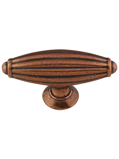 Tuscany Cabinet T-Pull - 2 7/8 inch in Old English Copper.